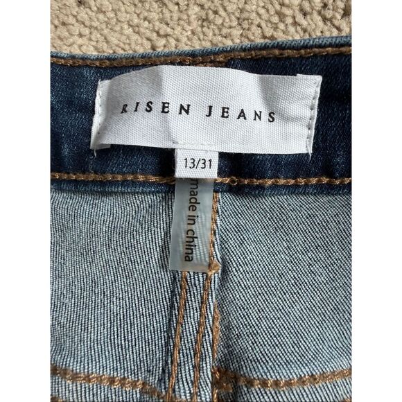 Risen flare jeans woman’s size 13 - Picture 6 of 7